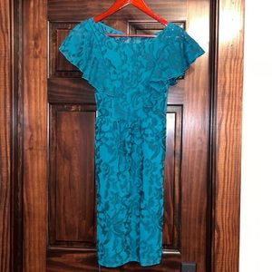 Anthropologie dress Size 4 green